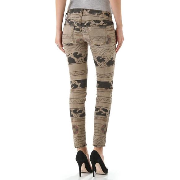Current/Elliott The Ankle Skinny Vintage Tribal Destroy Jeans Size 26 NWT $218 - Picture 3 of 12